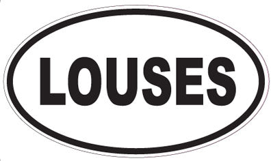 LOUSES - Oval Sticker