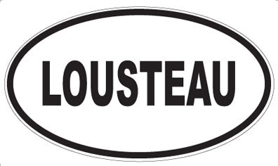LOUSTEAU - Oval Magnet