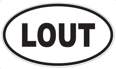 LOUT - Oval Sticker