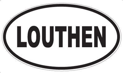 LOUTHEN - Oval Sticker