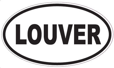 LOUVER - Oval Sticker