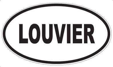 LOUVIER - Oval Sticker