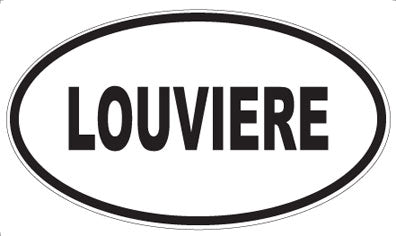 LOUVIERE - Oval Magnet