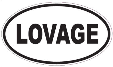 LOVAGE - Oval Sticker