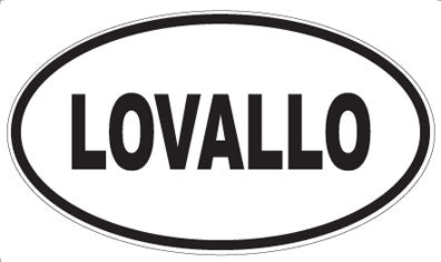 LOVALLO - Oval Sticker