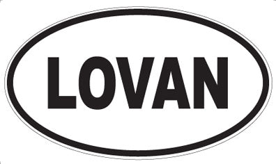 LOVAN - Oval Magnet