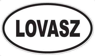 LOVASZ - Oval Magnet