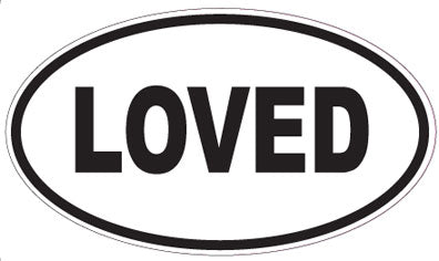 LOVED - Oval Magnet