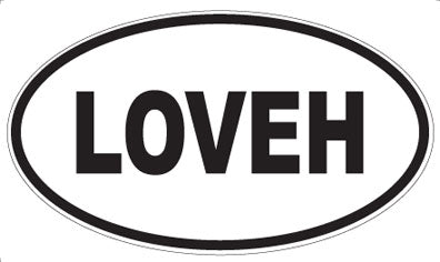 LOVEH - Oval Magnet