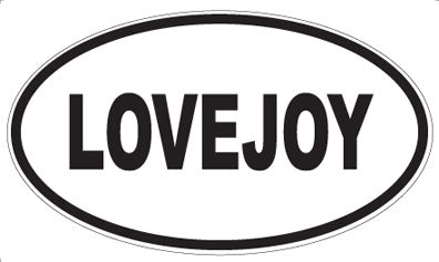 LOVEJOY - Oval Sticker