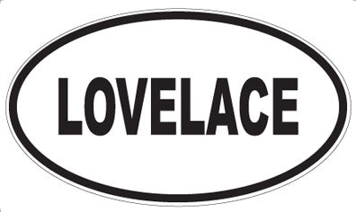 LOVELACE - Oval Sticker
