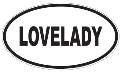 LOVELADY - Oval Magnet