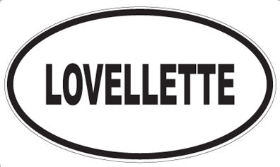 LOVELLETTE - Oval Magnet