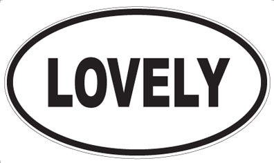 LOVELY - Oval Magnet