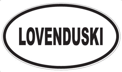 LOVENDUSKI - Oval Magnet