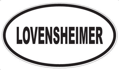 LOVENSHEIMER - Oval Magnet