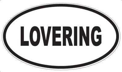 LOVERING - Oval Magnet
