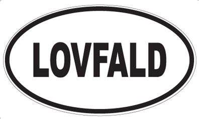 LOVFALD - Oval Sticker