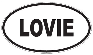 LOVIE - Oval Sticker