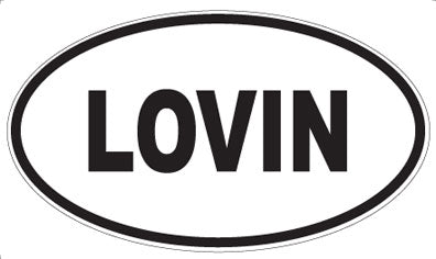 LOVIN - Oval Sticker
