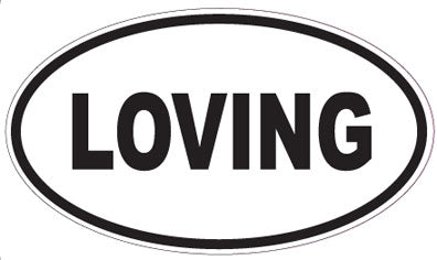 LOVING - Oval Sticker
