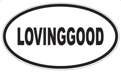 LOVINGGOOD - Oval Sticker