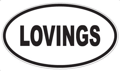 LOVINGS - Oval Sticker