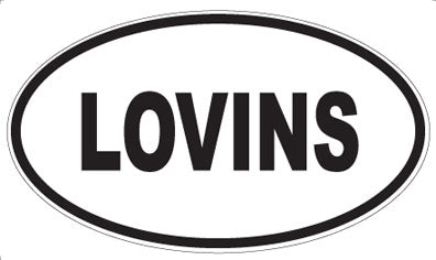 LOVINS - Oval Magnet
