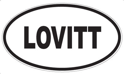 LOVITT - Oval Sticker