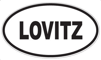 LOVITZ - Oval Sticker