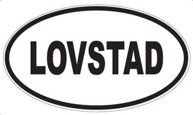 LOVSTAD - Oval Sticker