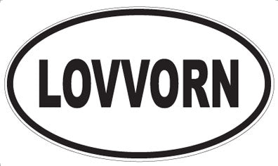 LOVVORN - Oval Magnet