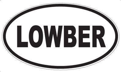 LOWBER - Oval Magnet