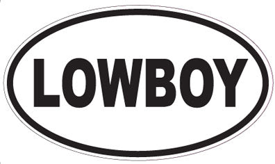 LOWBOY - Oval Sticker