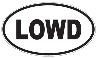 LOWD - Oval Magnet