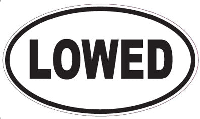 LOWED - Oval Sticker