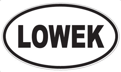LOWEK - Oval Sticker