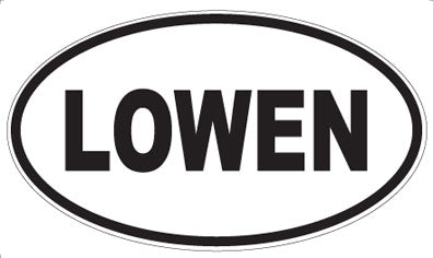 LOWEN - Oval Sticker