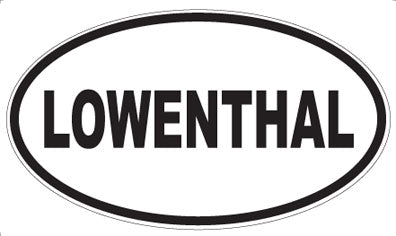 LOWENTHAL - Oval Magnet