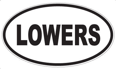 LOWERS - Oval Magnet