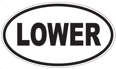 LOWER - Oval Magnet