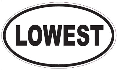 LOWEST - Oval Sticker