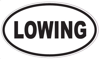 LOWING - Oval Sticker