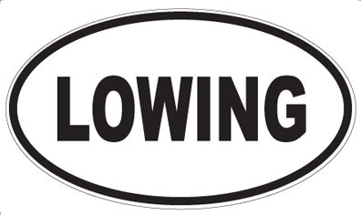 LOWING - Oval Magnet