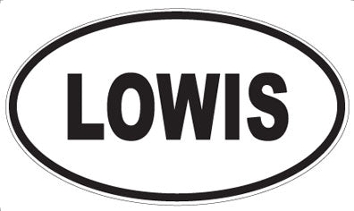 LOWIS - Oval Sticker