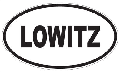 LOWITZ - Oval Magnet