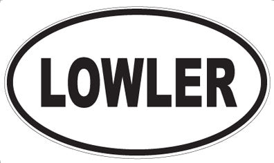 LOWLER - Oval Magnet