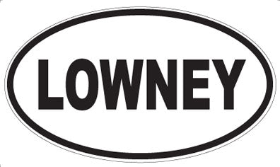 LOWNEY - Oval Sticker