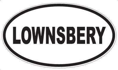 LOWNSBERY - Oval Magnet