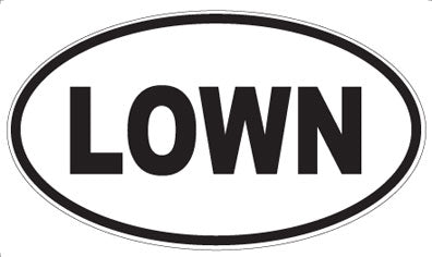 LOWN - Oval Magnet